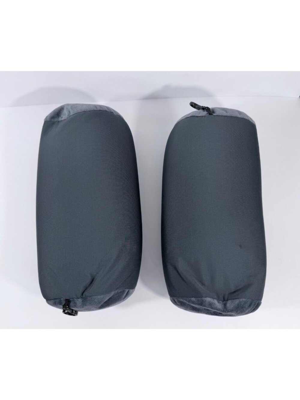 Plush Spun-Gee Microbead Tube Travel Lounge Pillows Style 3180 Char Gray Set Of